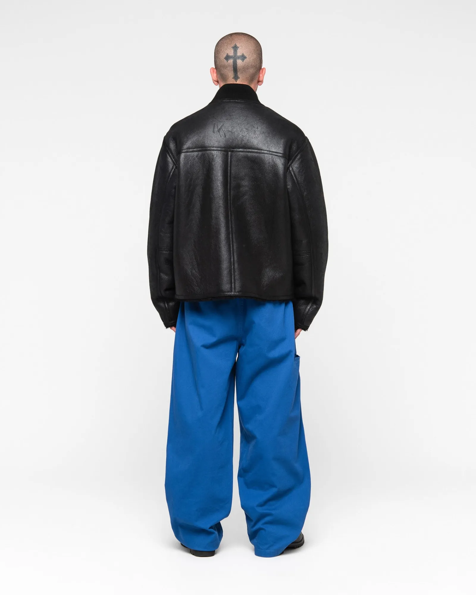 Outerwear>Stüssy SHEARLING REVERSIBLE BOMBER Black