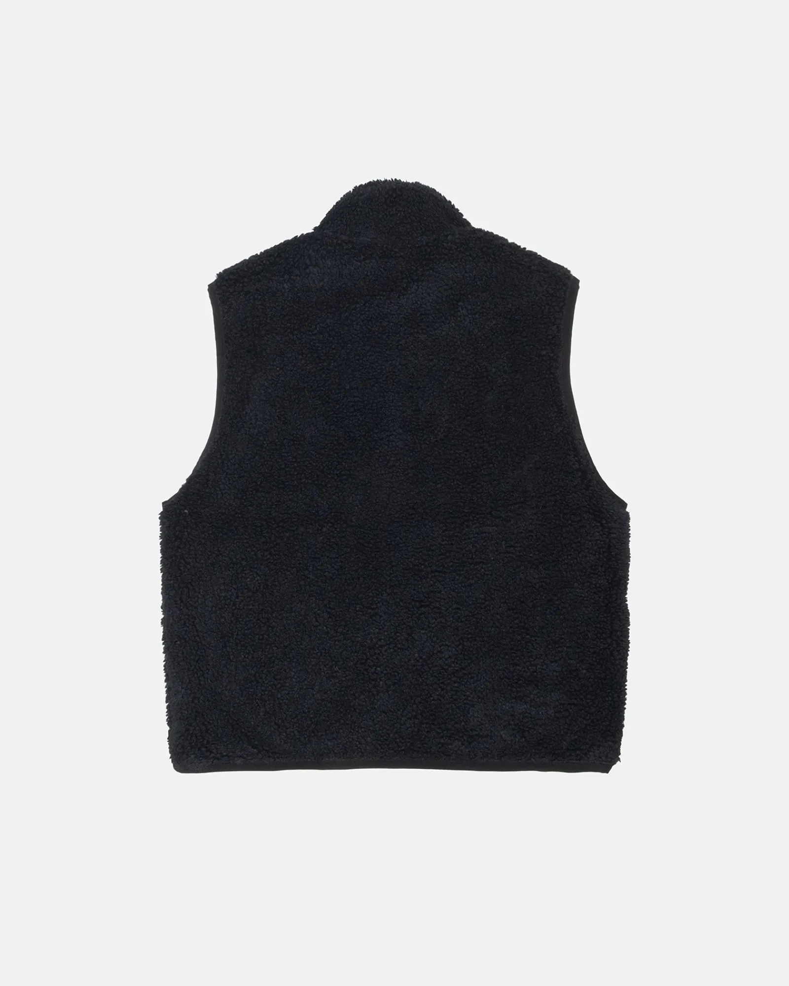 Outerwear>Stüssy SHERPA REVERSIBLE VEST Black