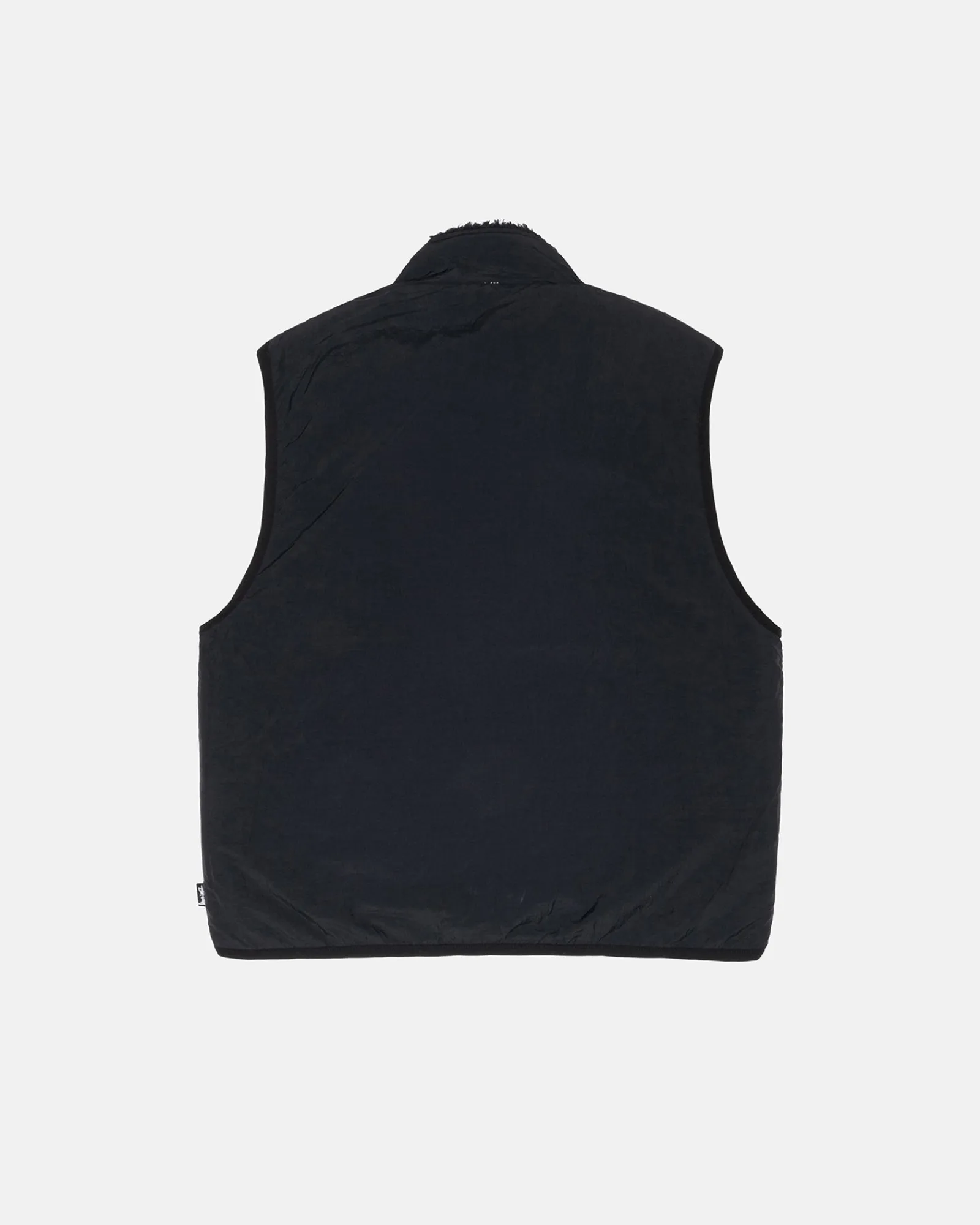 Outerwear>Stüssy SHERPA REVERSIBLE VEST Black