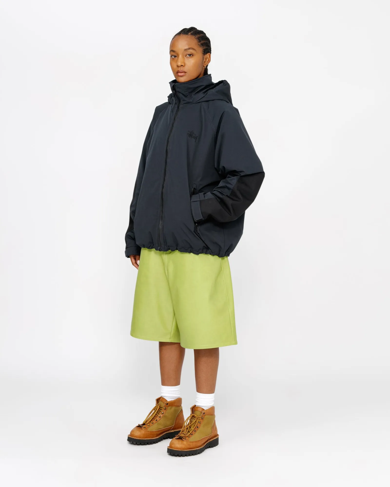 Outerwear>Stüssy SHORT MILITARY PARKA Black