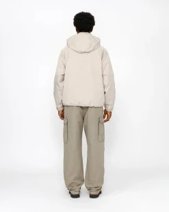 Outerwear>Stüssy SHORT MILITARY PARKA Stone