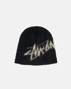 Headwear>Stüssy SKULLCAP BRUSHED OUT STOCK Black