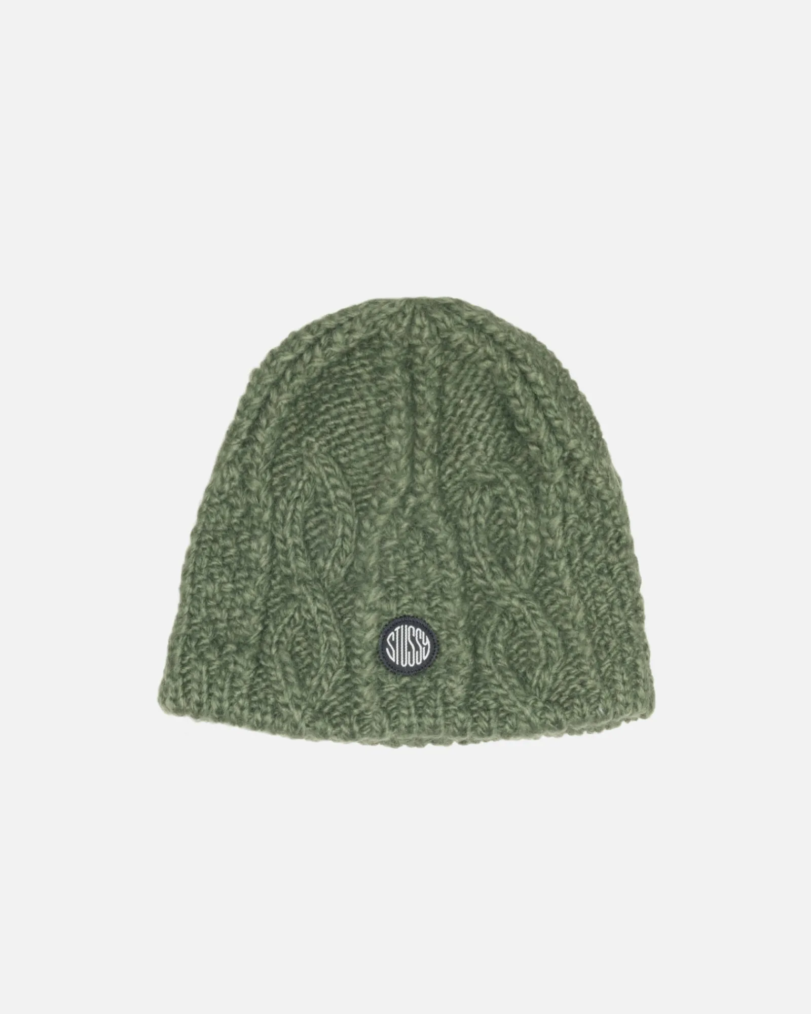 Headwear>Stüssy SKULLCAP CABLE KNIT Army