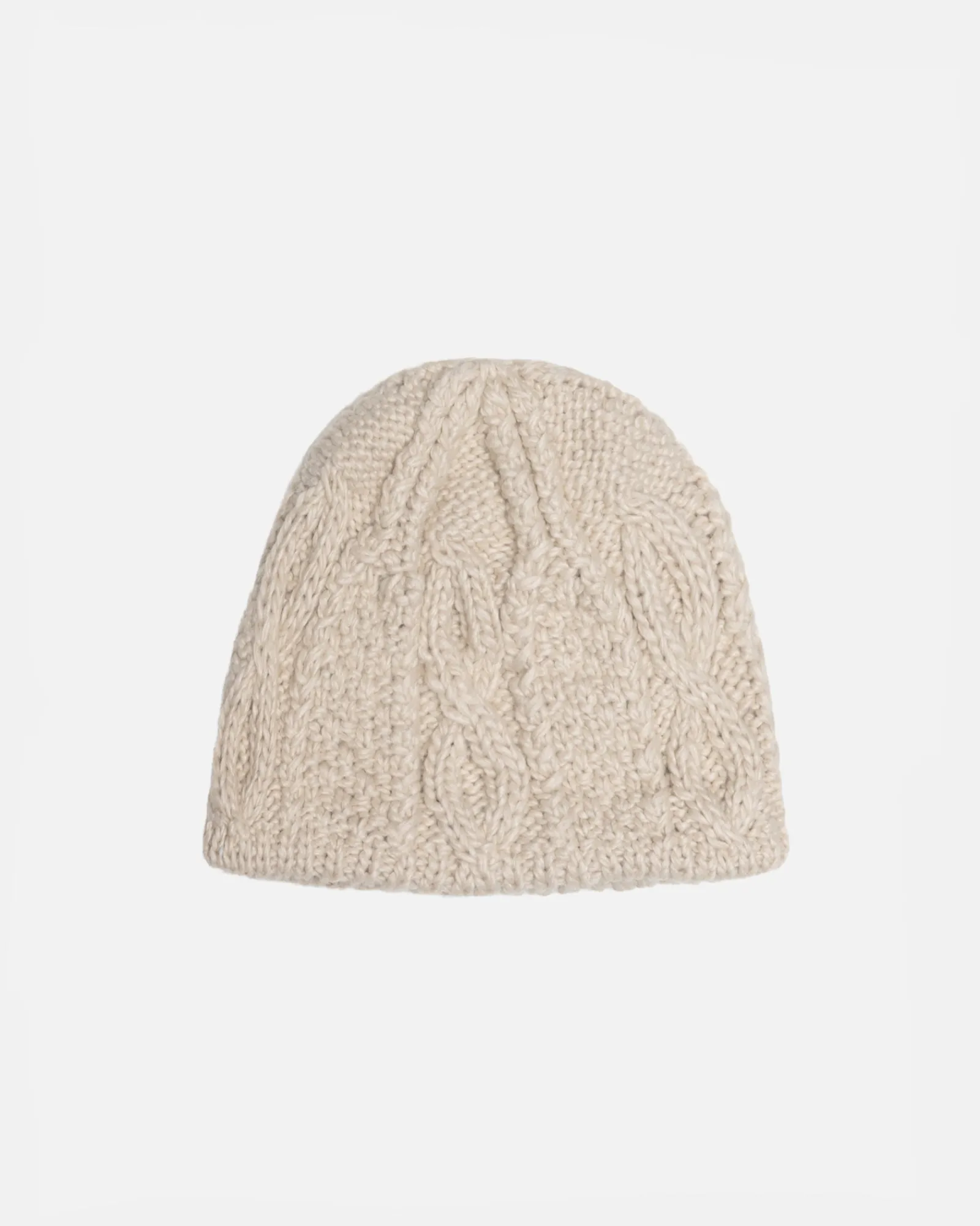Headwear>Stüssy SKULLCAP CABLE KNIT Natural