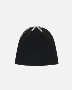 Headwear>Stüssy SKULLCAP EXPOSED STITCH Black