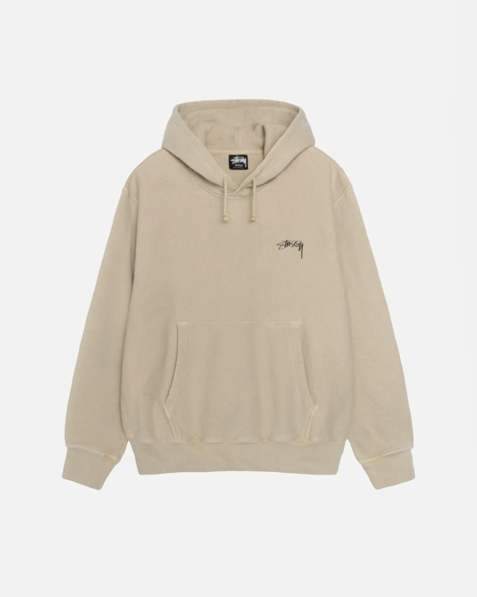 Hoodies>Stüssy SMOOTH STOCK HOODIE PIGMENT DYED Khaki