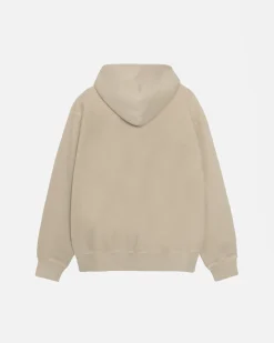 Hoodies>Stüssy SMOOTH STOCK HOODIE PIGMENT DYED Khaki