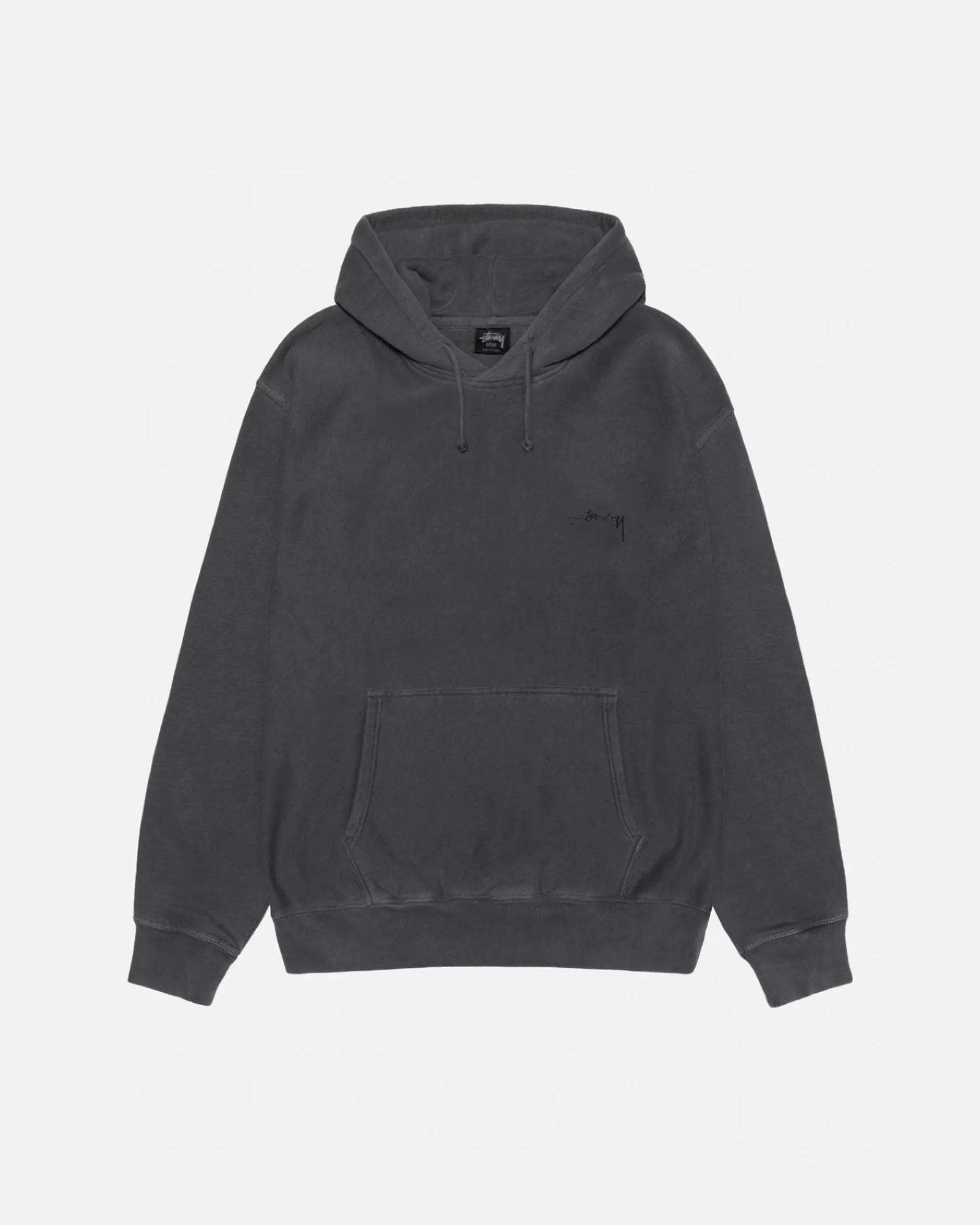 Hoodies>Stüssy SMOOTH STOCK HOODIE PIGMENT DYED Black/Black