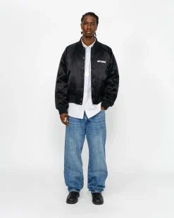 Outerwear>Stüssy SOUVENIR JACKET Black
