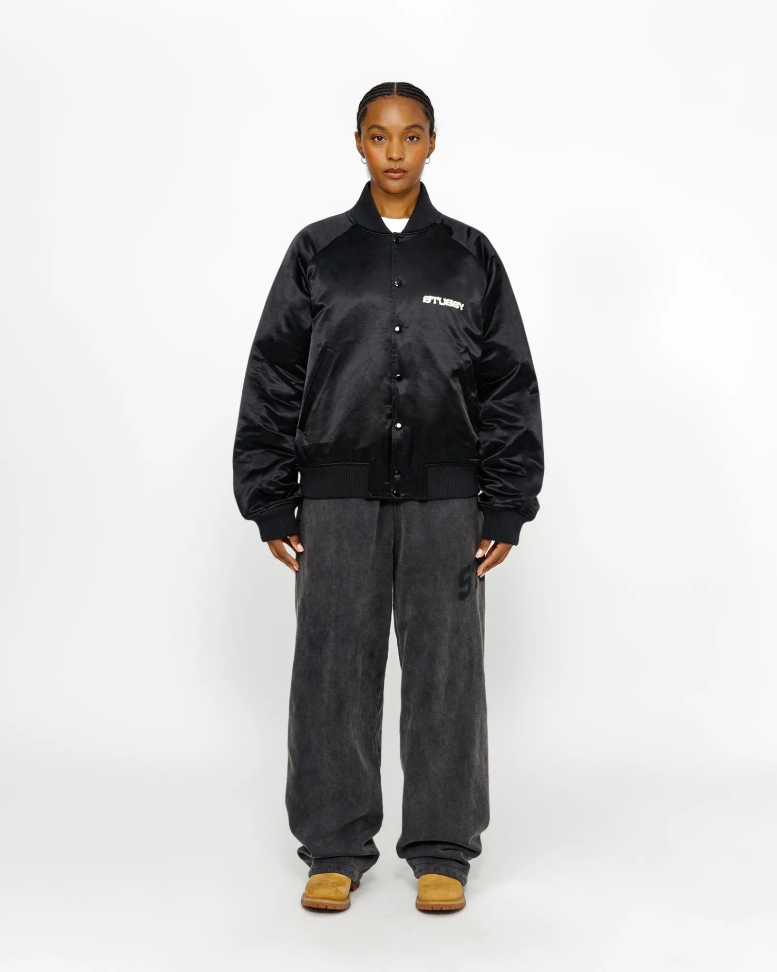 Outerwear>Stüssy SOUVENIR JACKET Black