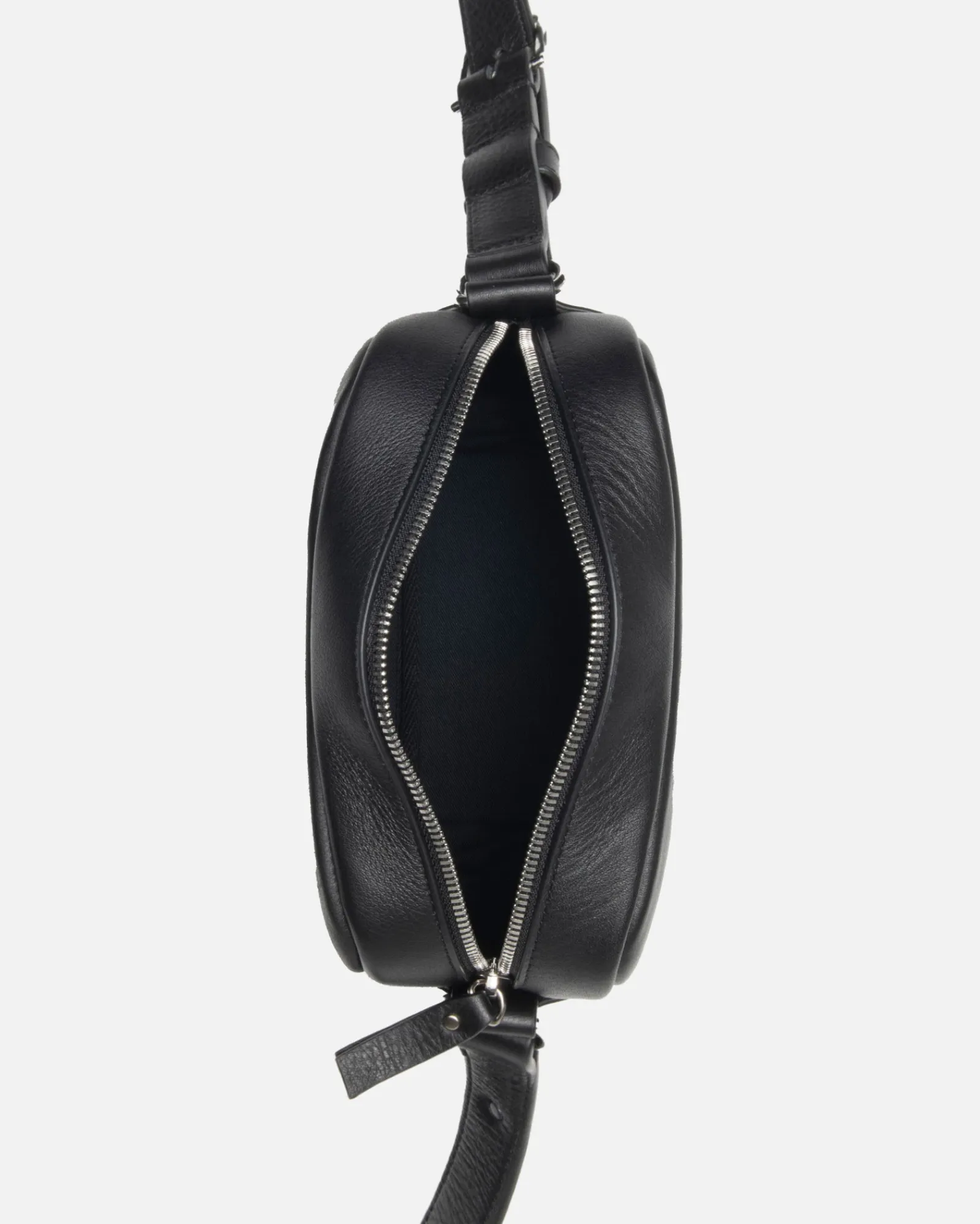 Accessories>Stüssy SS LINK LEATHER SIDE POUCH Black