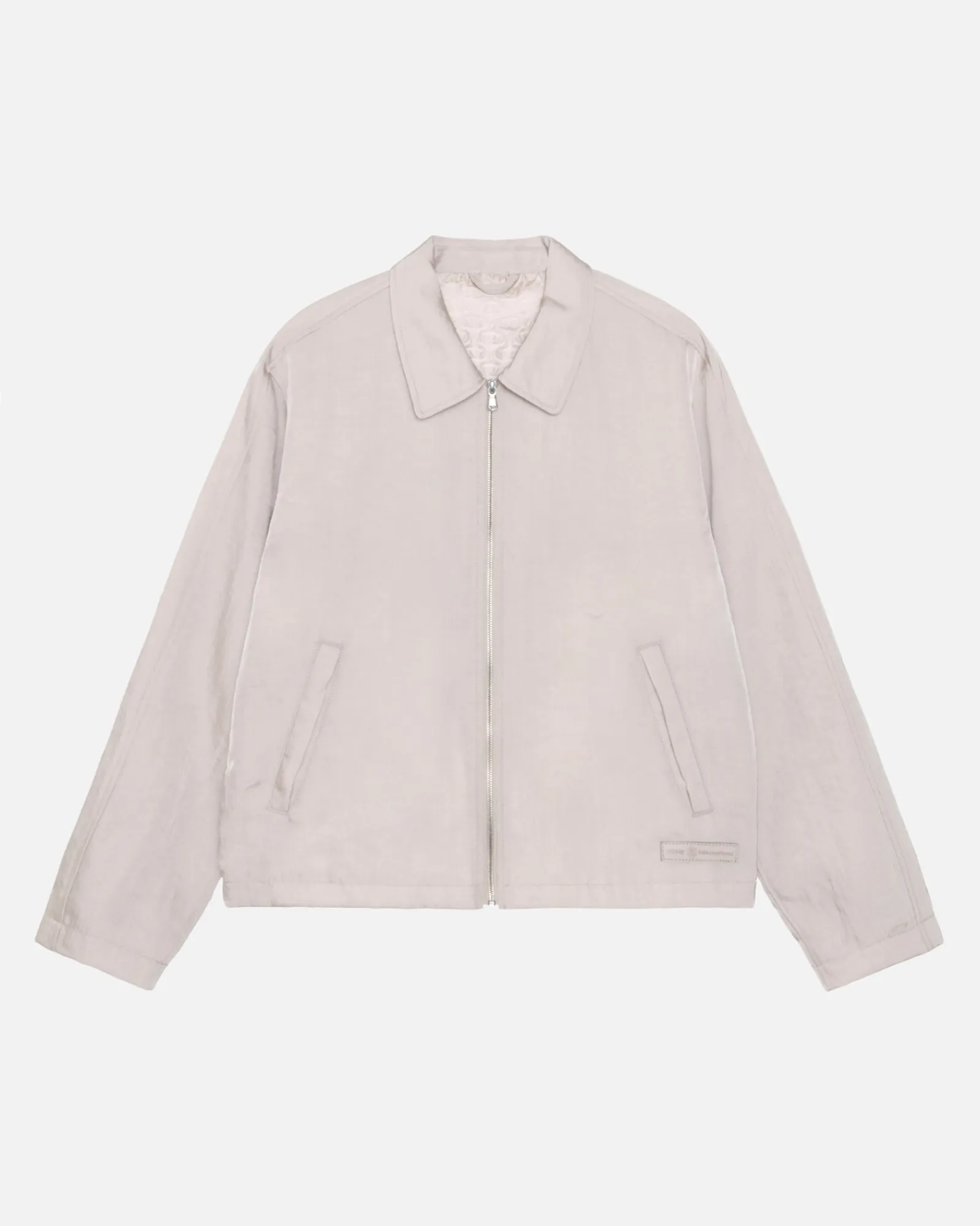 Outerwear>Stüssy SS LINK NYLON CLUB JACKET Bone