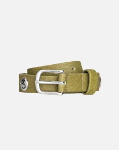 Accessories>Stüssy SS-LINK STUDDED BELT Hairy Moss