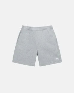 Shorts>Stüssy STOCK LOGO SWEATSHORT Grey Heather