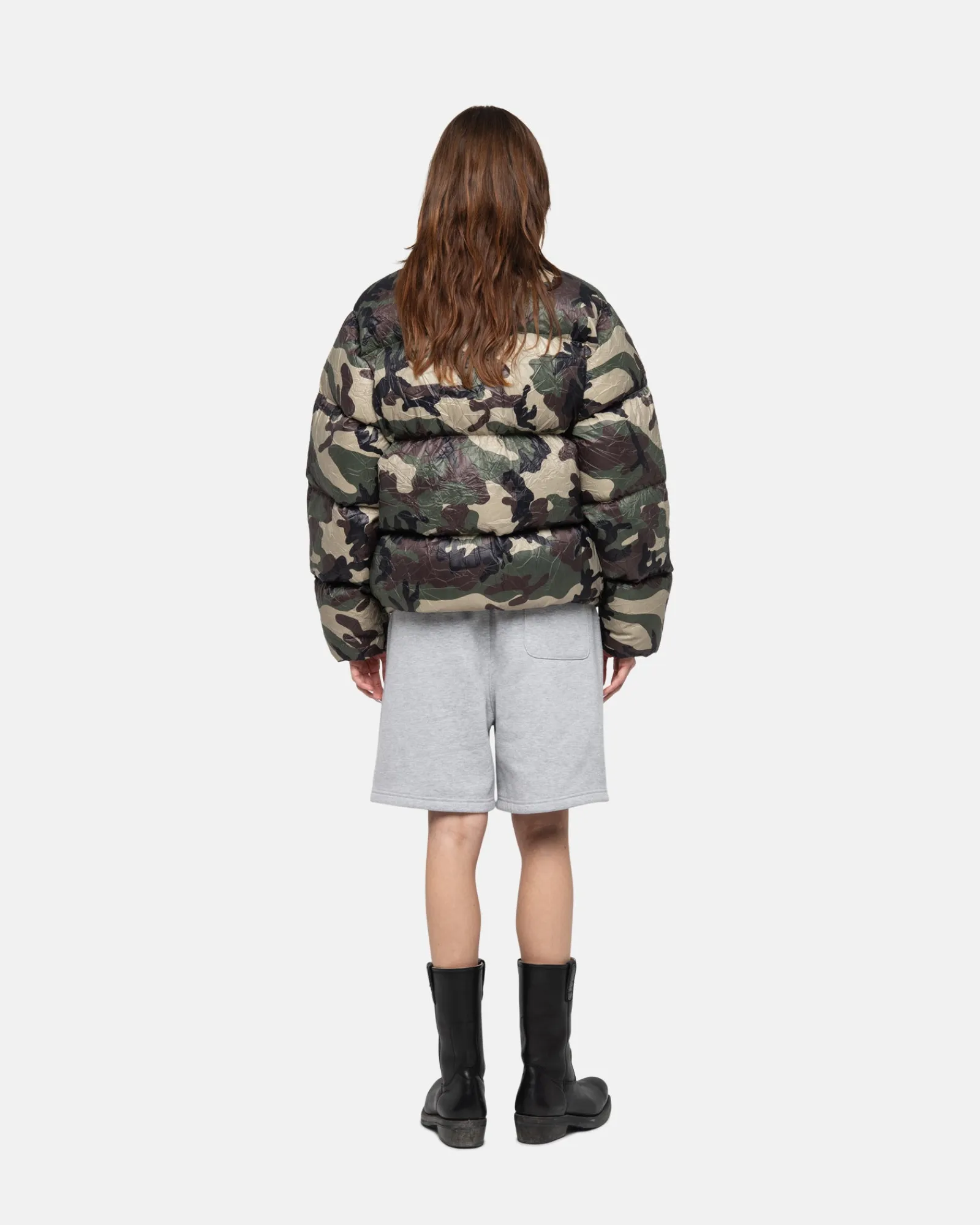 Shorts>Stüssy STOCK LOGO SWEATSHORT Grey Heather