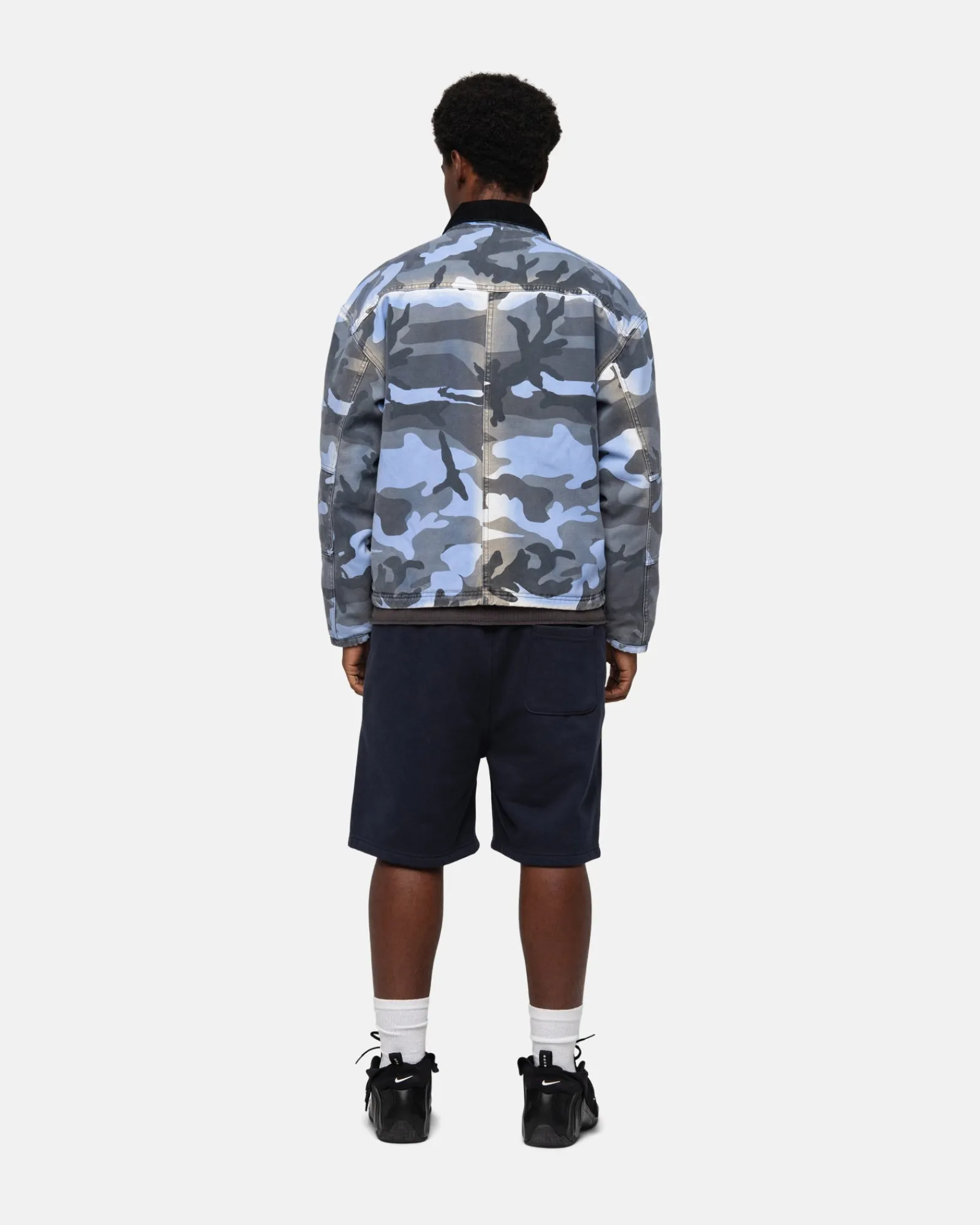 Shorts>Stüssy STOCK LOGO SWEATSHORT Navy