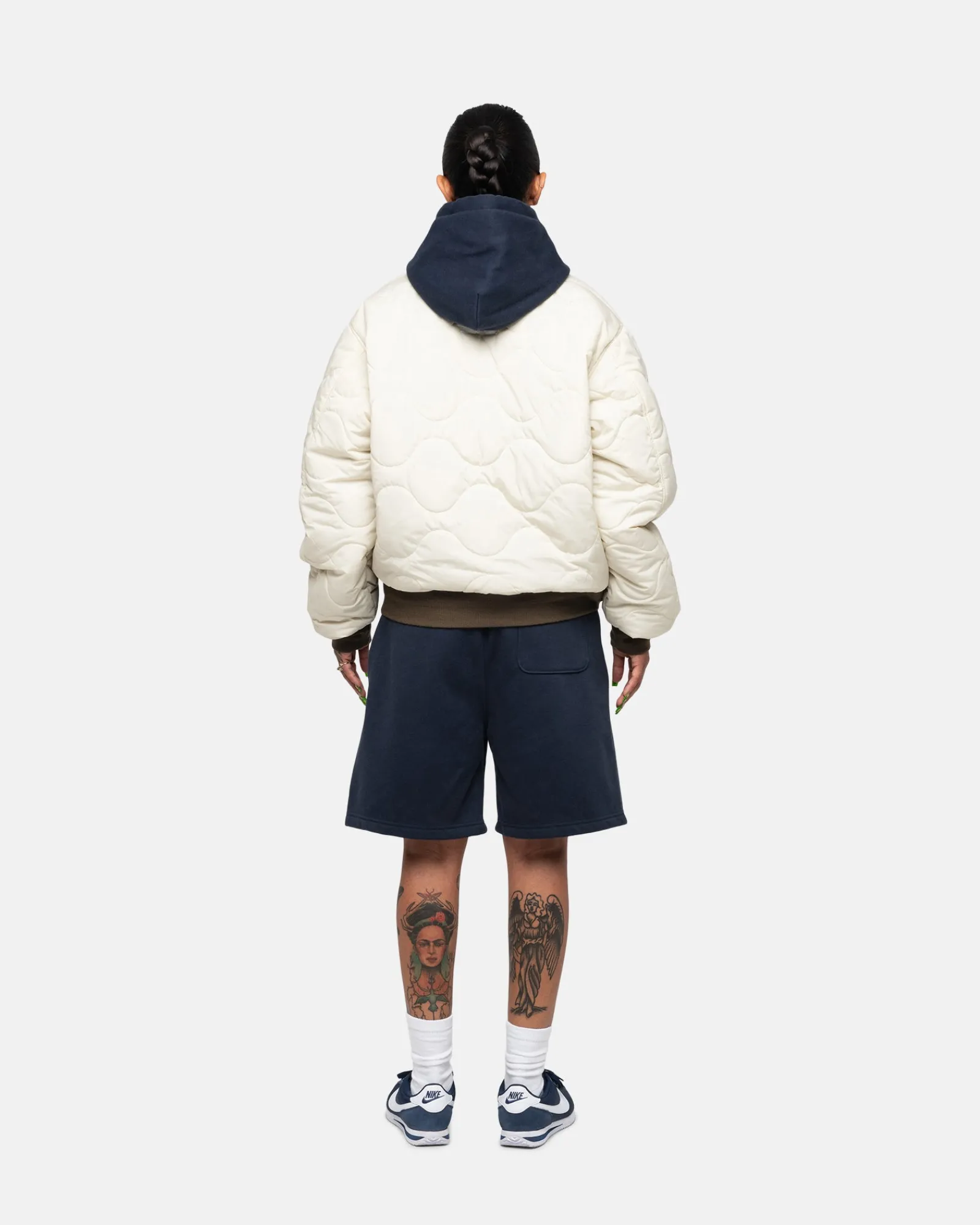 Shorts>Stüssy STOCK LOGO SWEATSHORT Navy