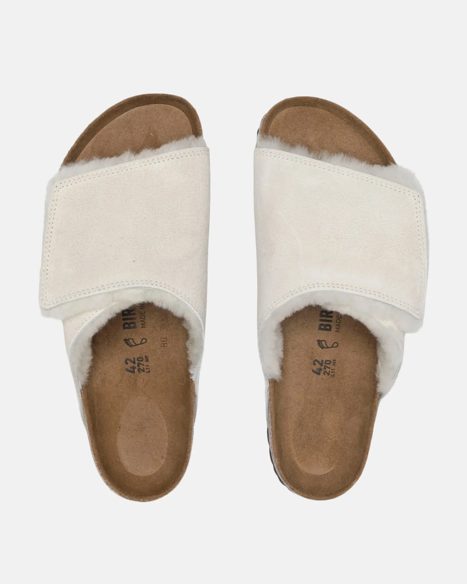 Accessories>Stüssy STÜSSY & BIRKENSTOCK SOLANA SHEARLING SLIDE Bone