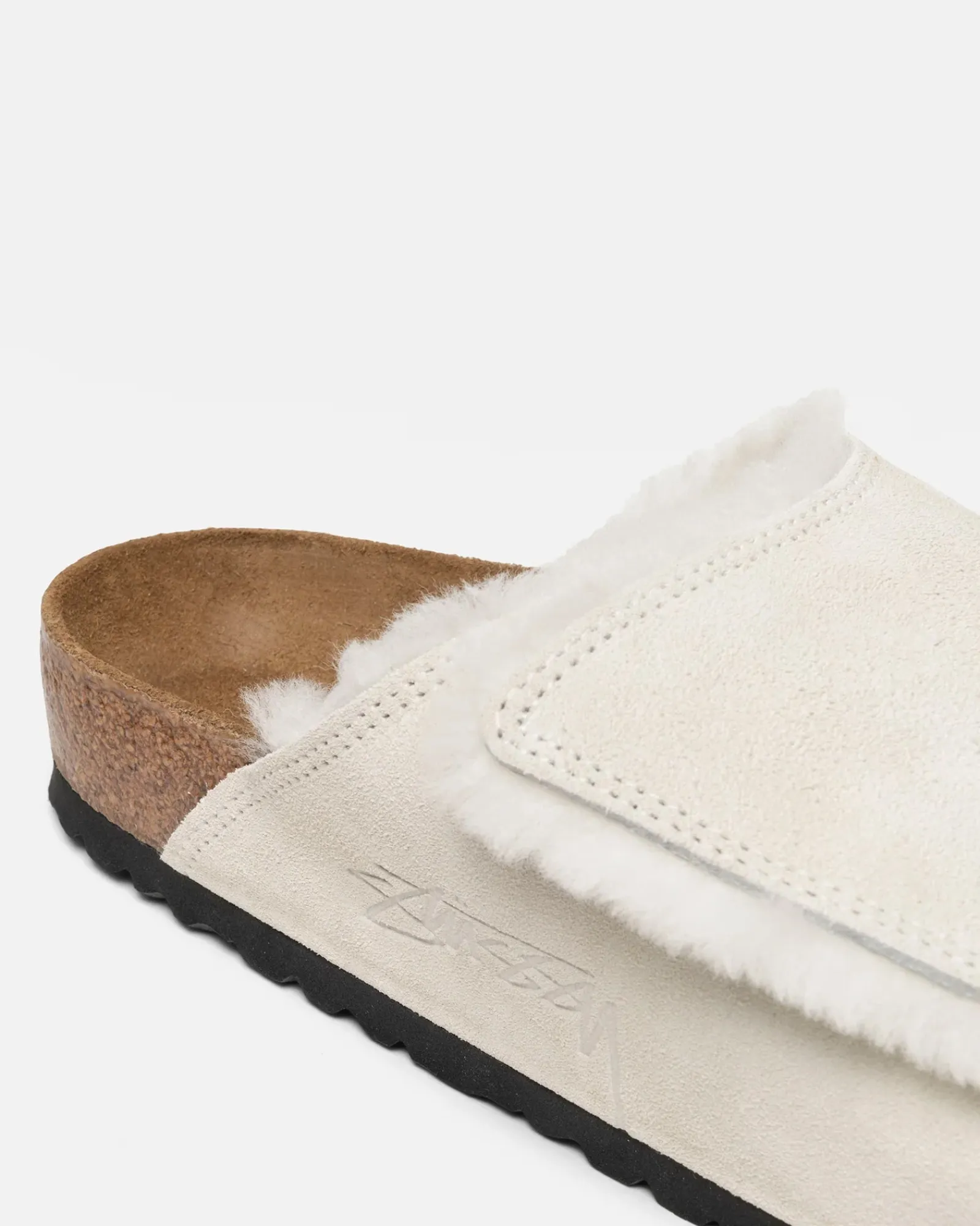 Accessories>Stüssy STÜSSY & BIRKENSTOCK SOLANA SHEARLING SLIDE Bone