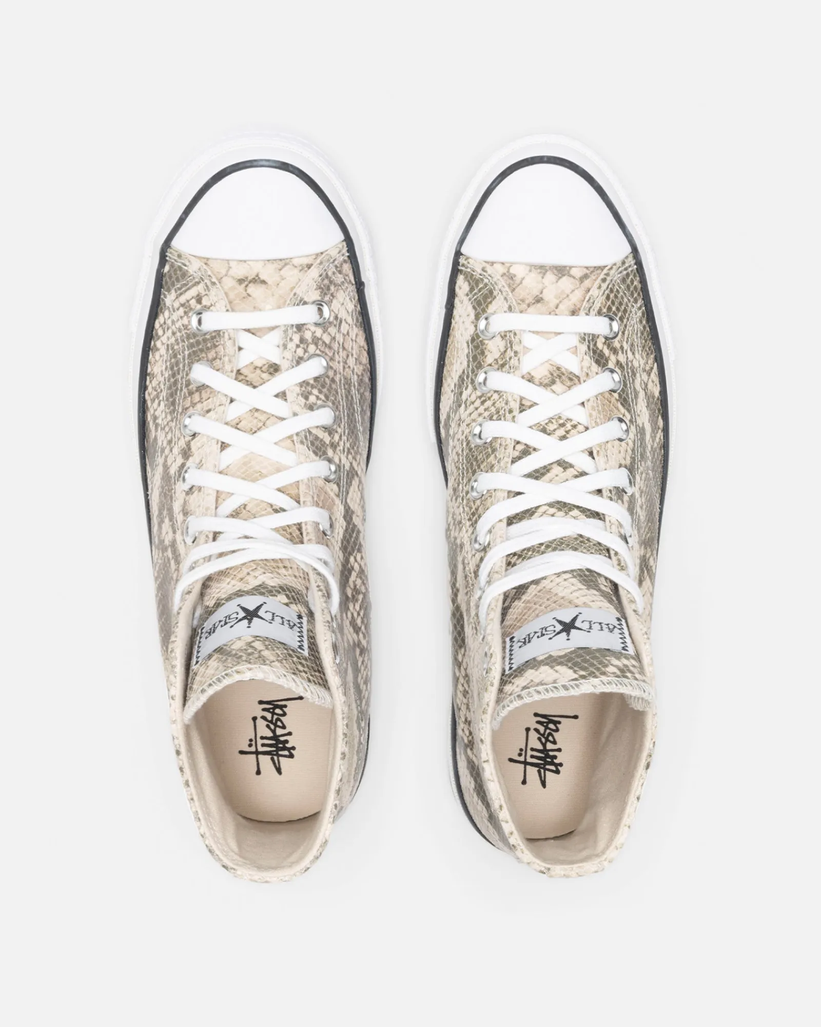 Accessories>Stüssy STÜSSY & CONVERSE CHUCK 70 HI LEATHER Grey/Black/Egret