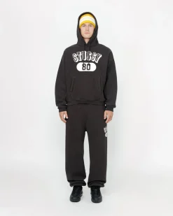 Pants>Stüssy STÜSSY 80 FLEECE PANT Washed Black