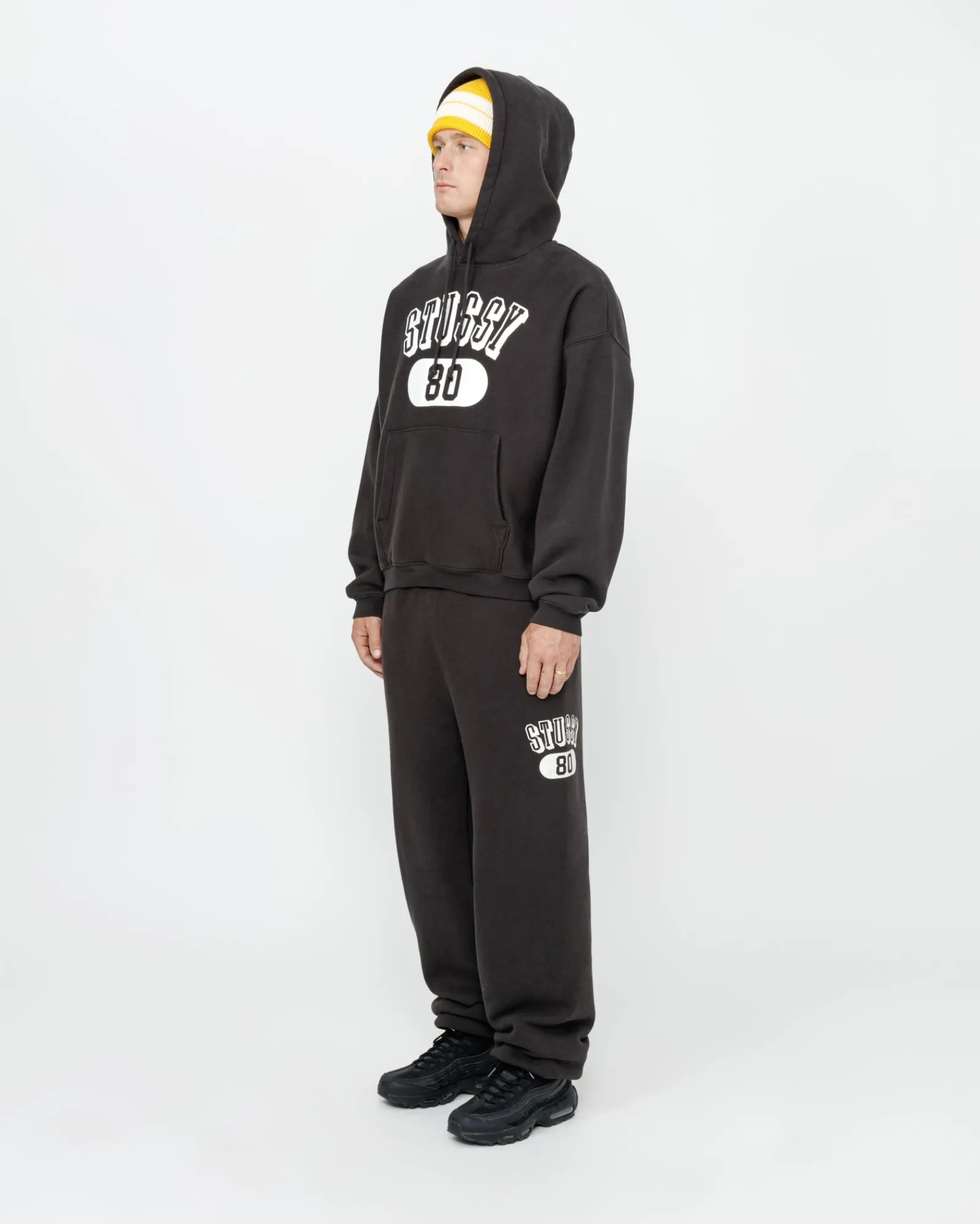 Pants>Stüssy STÜSSY 80 FLEECE PANT Washed Black