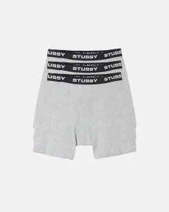 Accessories>Stüssy STÜSSY BOXER BRIEFS 3 PACK Grey Heather