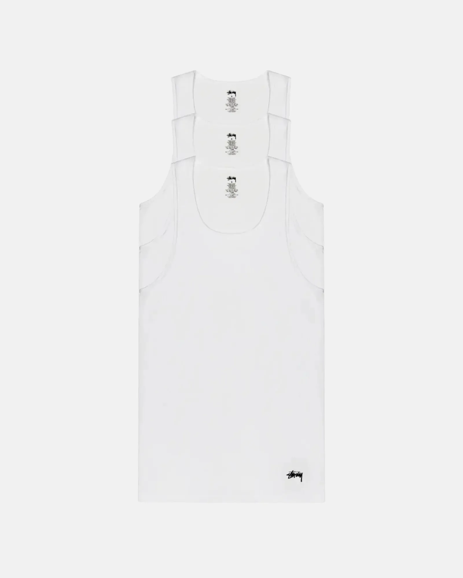 Accessories>Stüssy STÜSSY TANK UNDERSHIRTS 3 PACK White