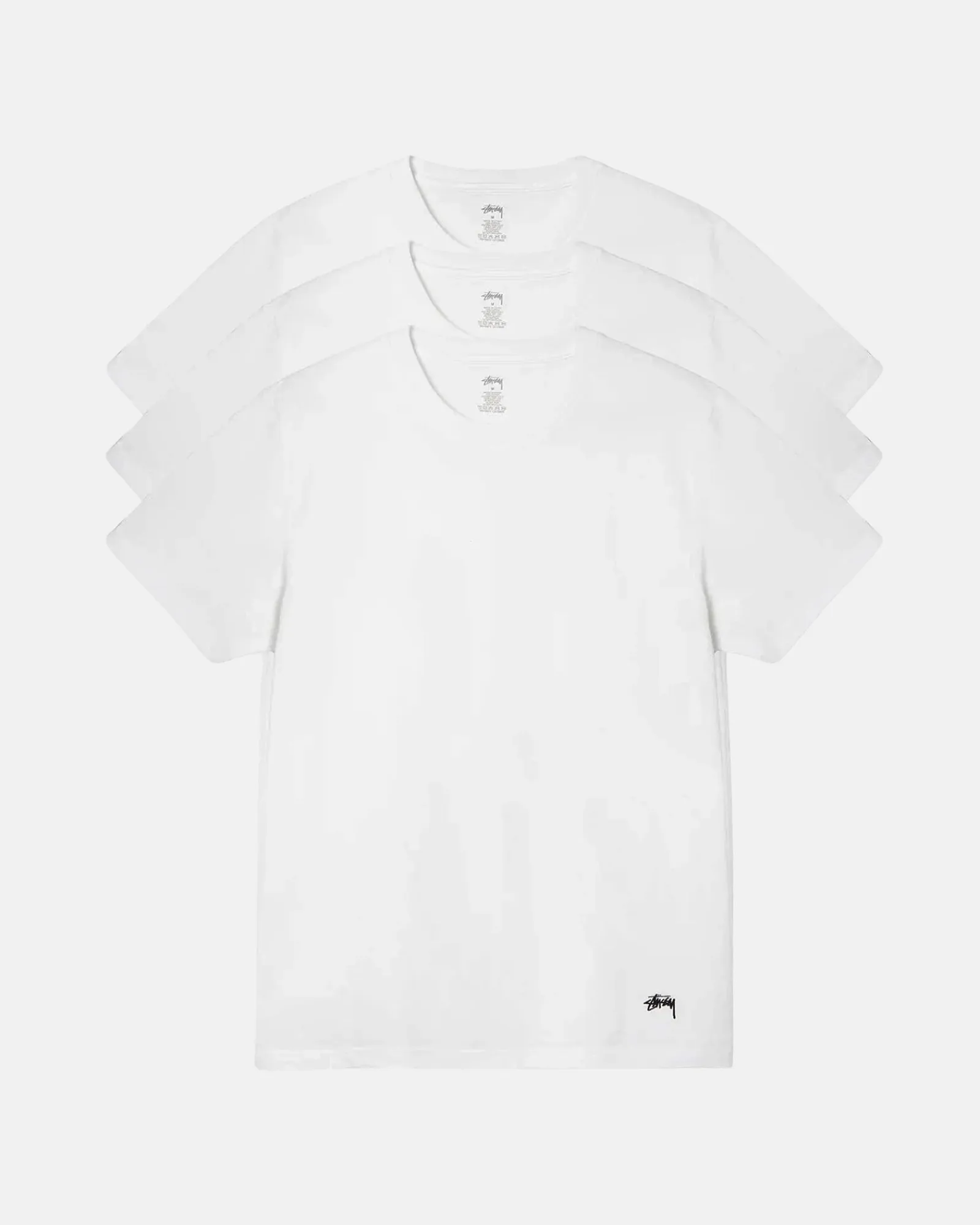 Accessories|Tees>Stüssy STÜSSY UNDERSHIRTS 3 PACK White