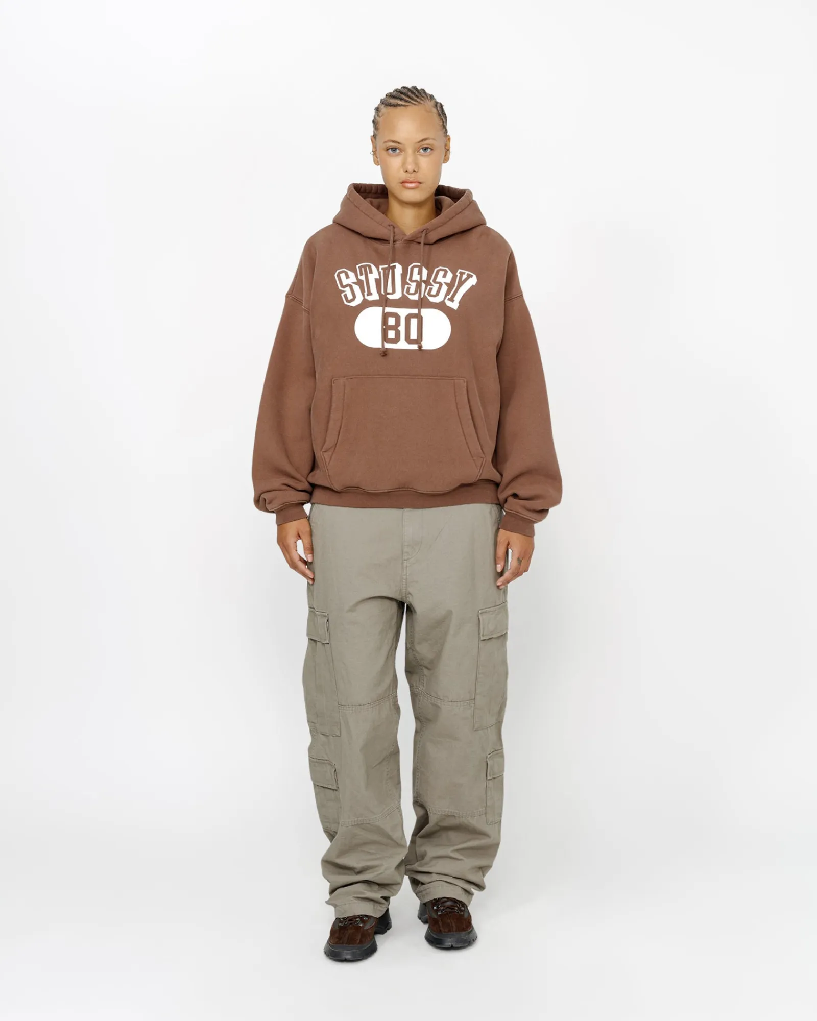 Hoodies>Stüssy STUSSY 80 RELAXED HOODIE Brown