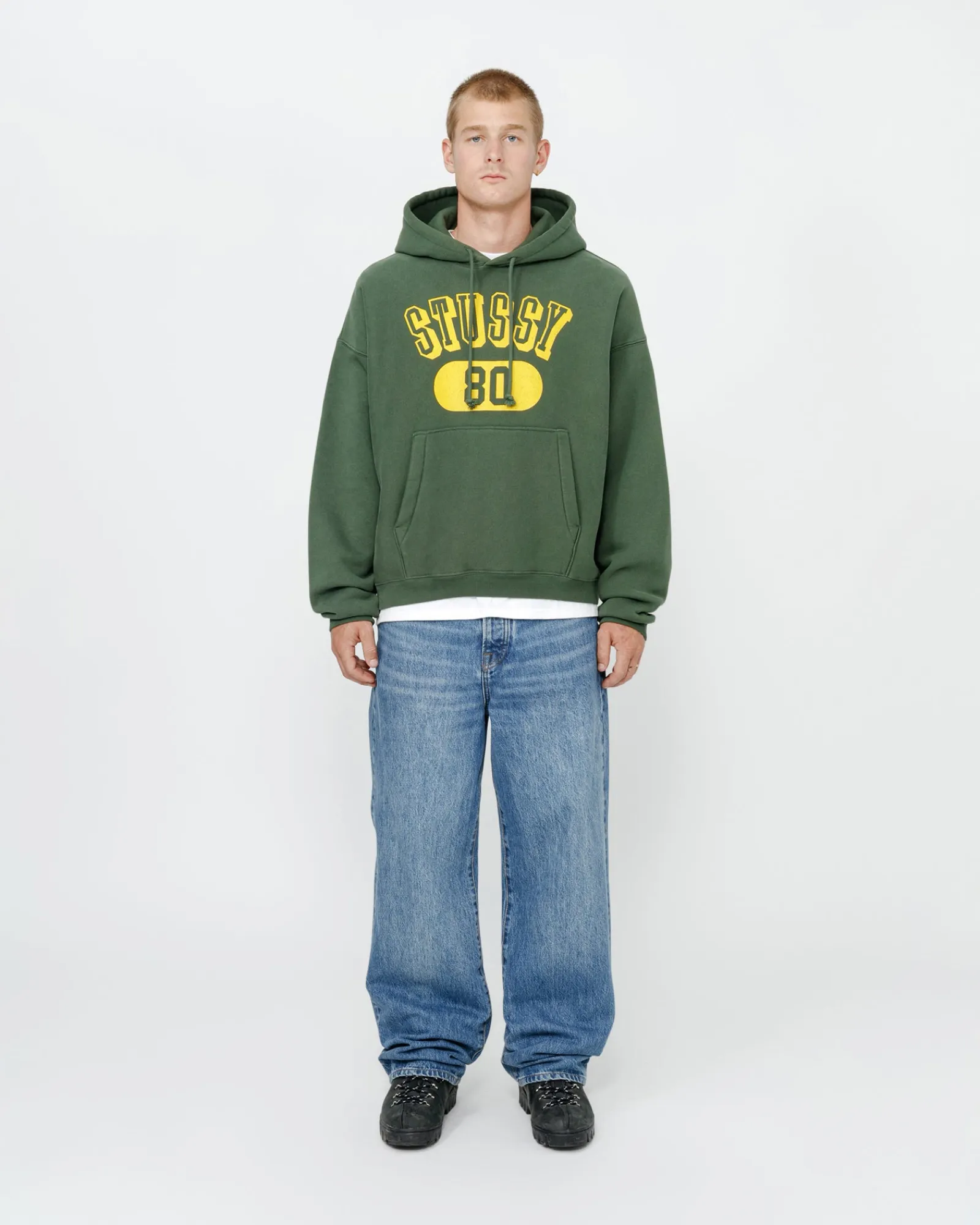 Hoodies>Stüssy STUSSY 80 RELAXED HOODIE Pine