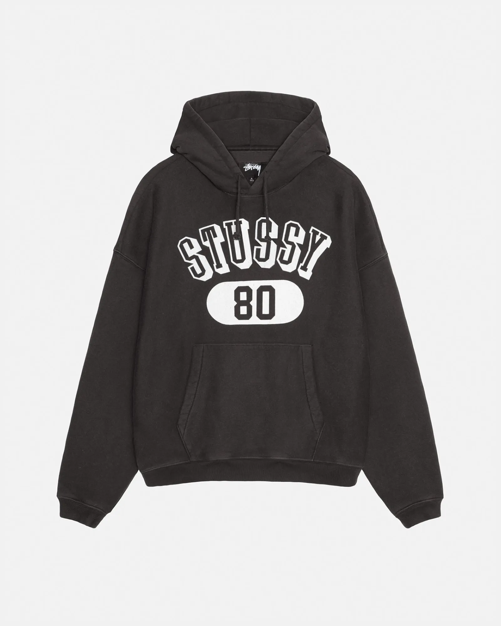 Hoodies>Stüssy STUSSY 80 RELAXED HOODIE Washed Black