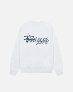 Crews>Stüssy SUPERIOR QUALITY CREW Ash Heather