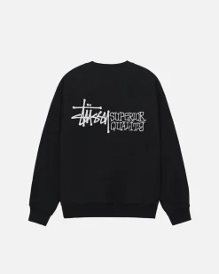Crews>Stüssy SUPERIOR QUALITY CREW Black