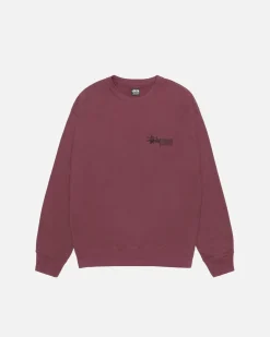 Crews>Stüssy SUPERIOR QUALITY CREW Oxblood