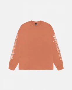 Tees>Stüssy SUPERIOR QUALITY LS TEE PIGMENT DYED Rust