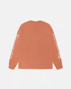 Tees>Stüssy SUPERIOR QUALITY LS TEE PIGMENT DYED Rust
