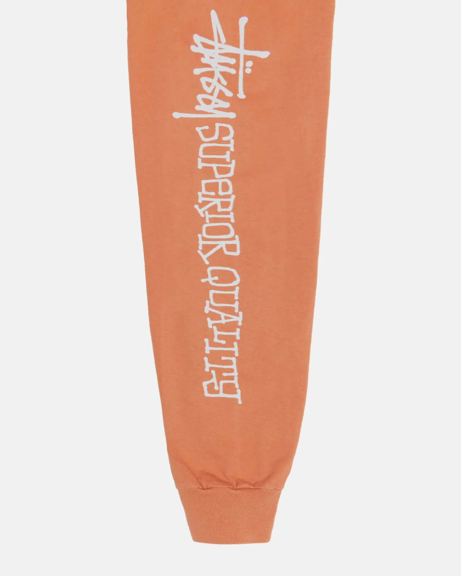 Tees>Stüssy SUPERIOR QUALITY LS TEE PIGMENT DYED Rust