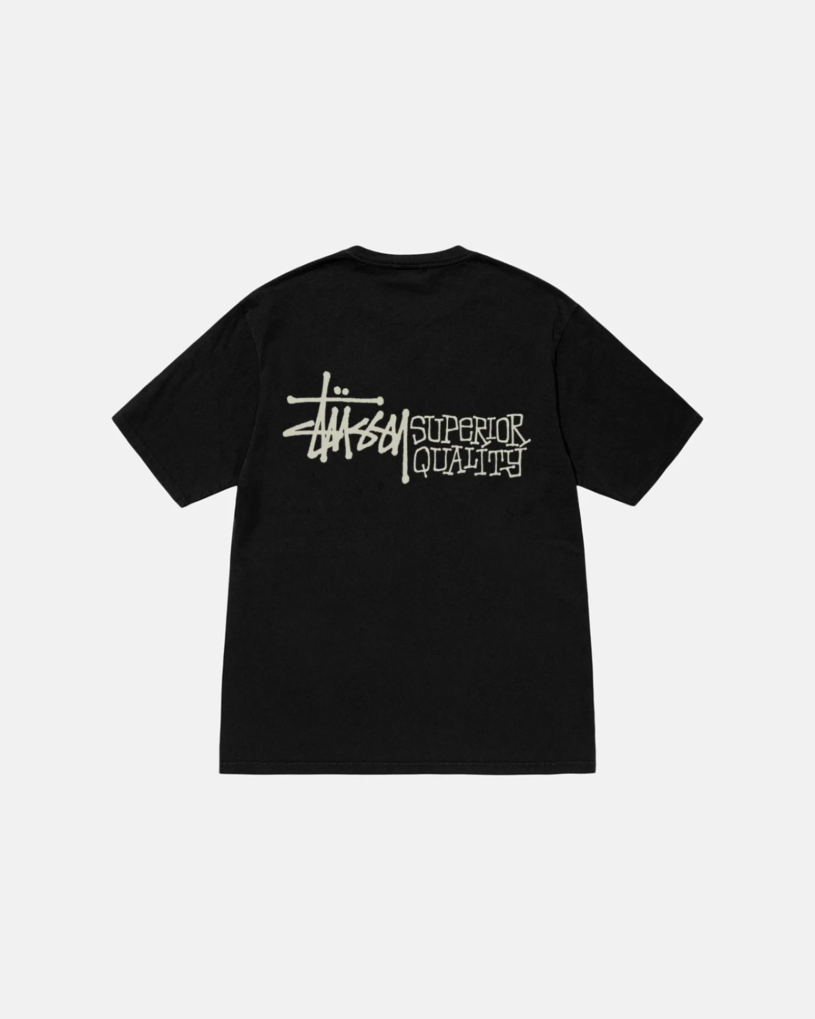Tees>Stüssy SUPERIOR QUALITY TEE PIGMENT DYED Black
