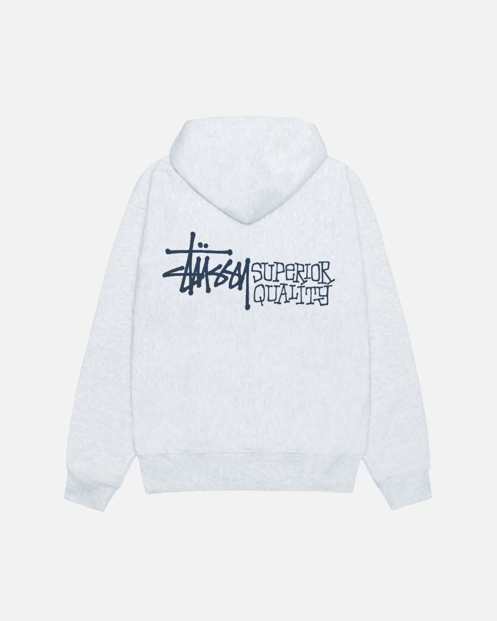 Hoodies>Stüssy SUPERIOR QUALITY ZIP HOODIE Ash Heather