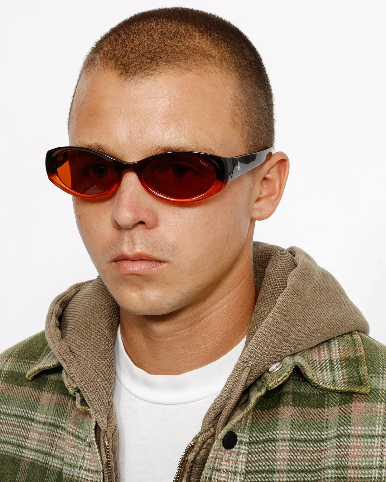 Accessories|Eyegear>Stüssy TRACY SUNGLASSES Gradient Orange/Dark Peach