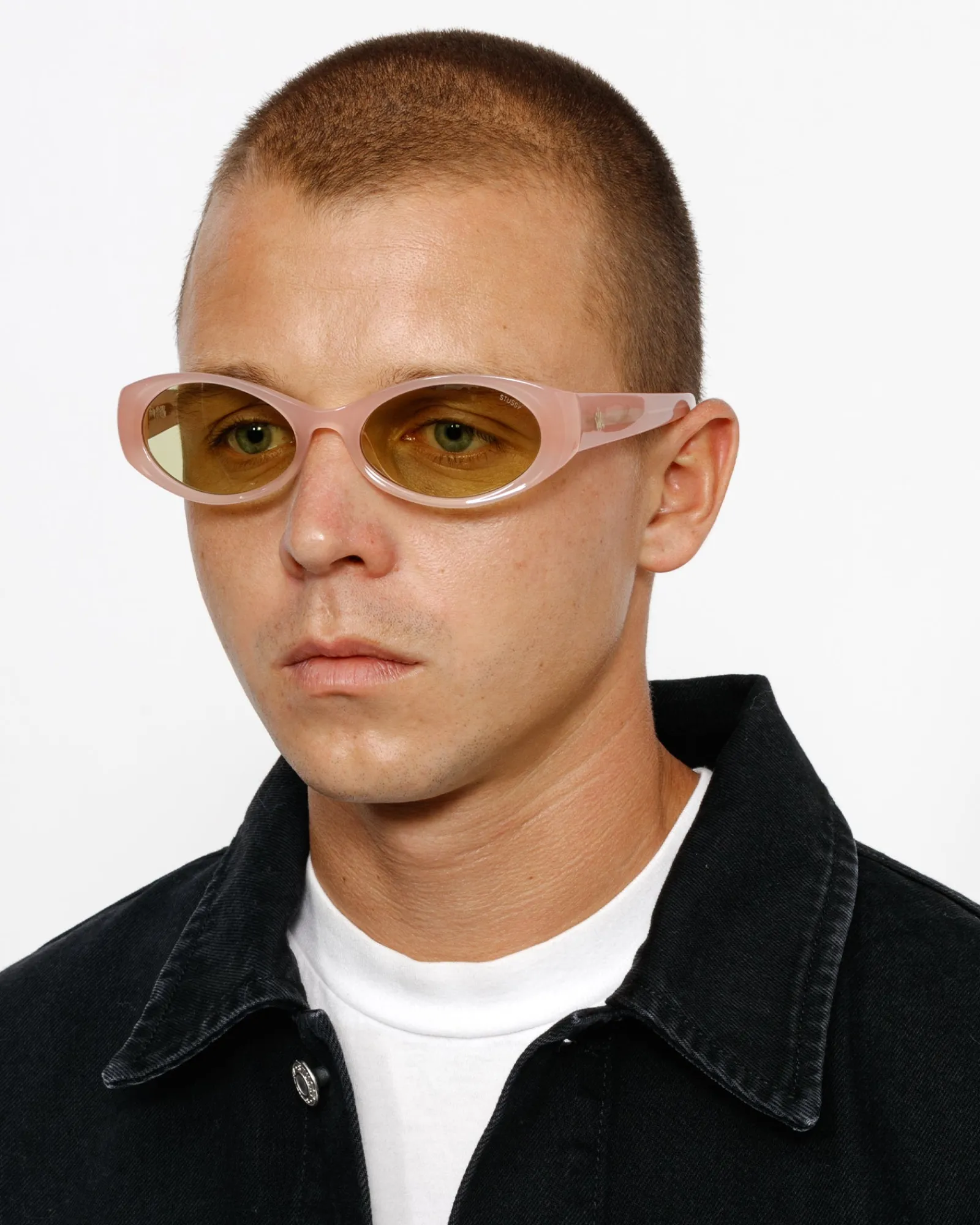 Accessories|Eyegear>Stüssy TRACY SUNGLASSES Light Peach / Yellow