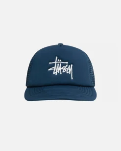 Headwear>Stüssy TRUCKER BIG BASIC SNAPBACK Deep Blue