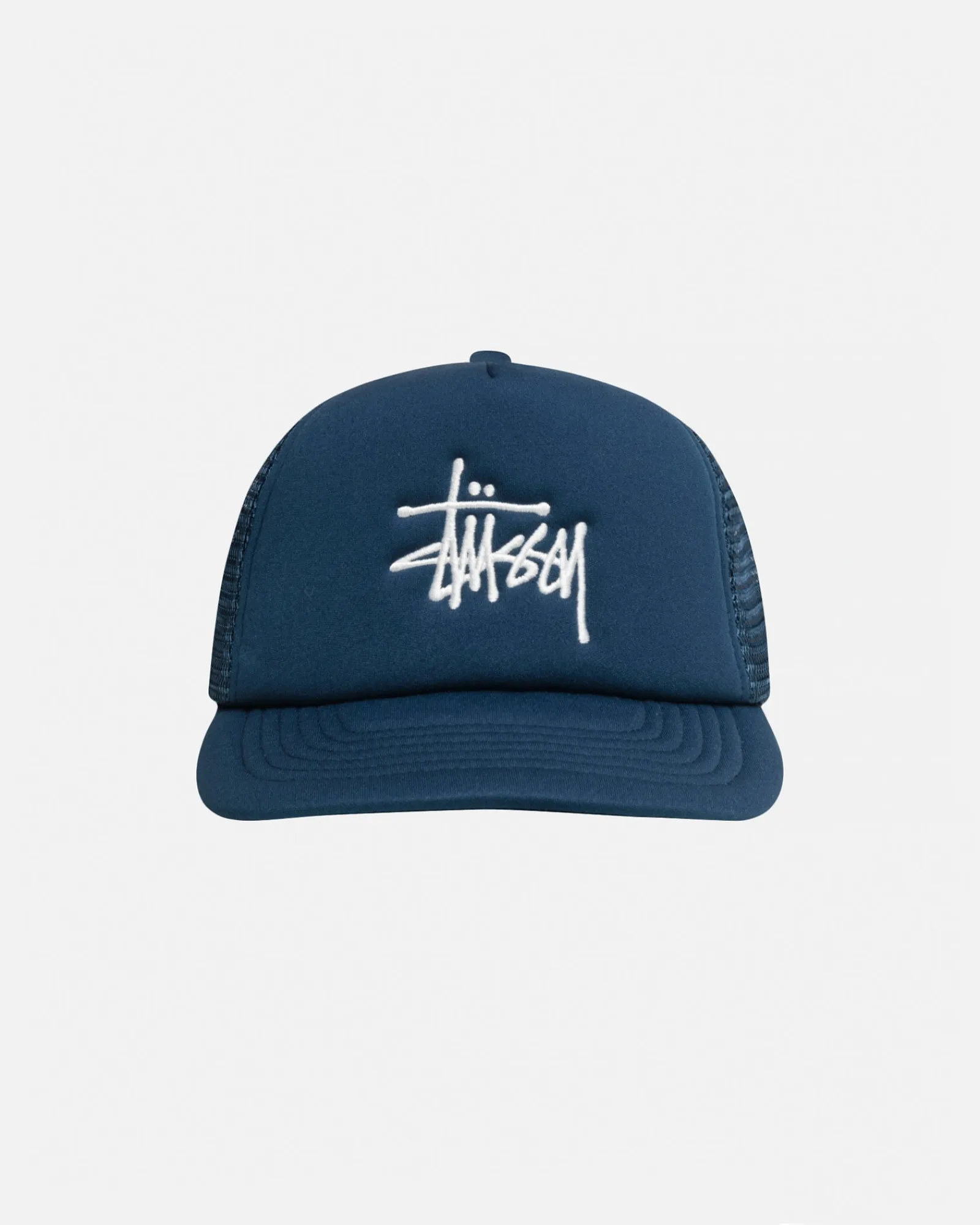 Headwear>Stüssy TRUCKER BIG BASIC SNAPBACK Deep Blue