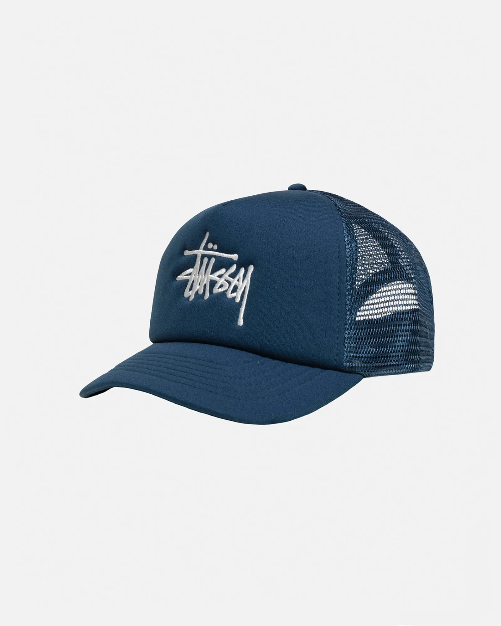 Headwear>Stüssy TRUCKER BIG BASIC SNAPBACK Deep Blue