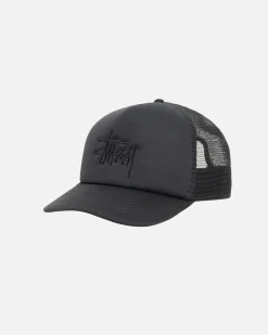 Headwear>Stüssy TRUCKER BIG BASIC SNAPBACK Shadow Black