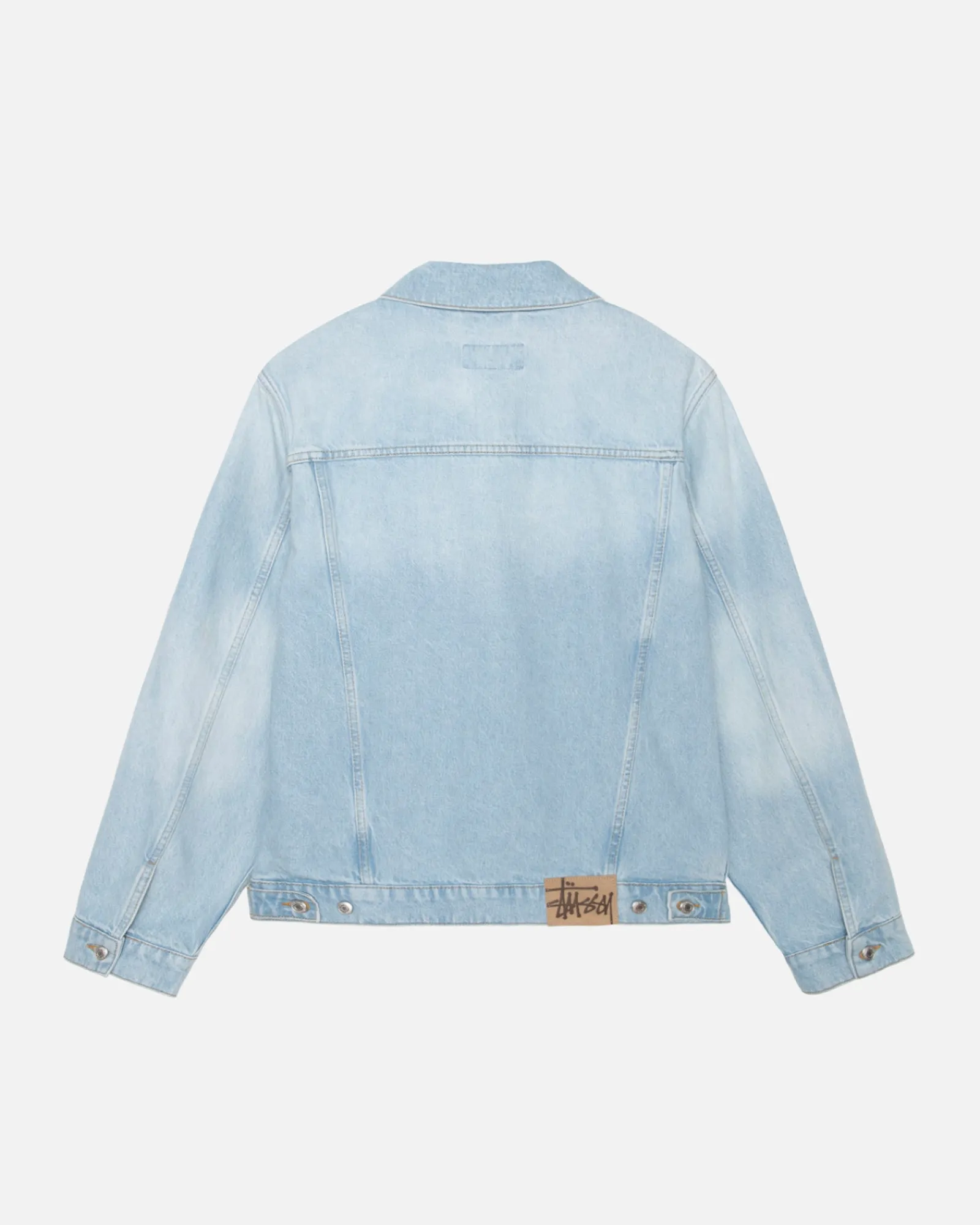 Denim|Outerwear>Stüssy TRUCKER JACKET DENIM Light Wash