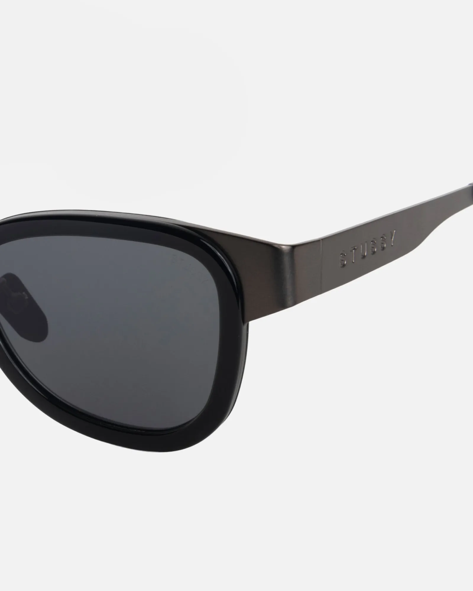 Accessories|Eyegear>Stüssy VIDAL SUNGLASSES Black / Black Lens