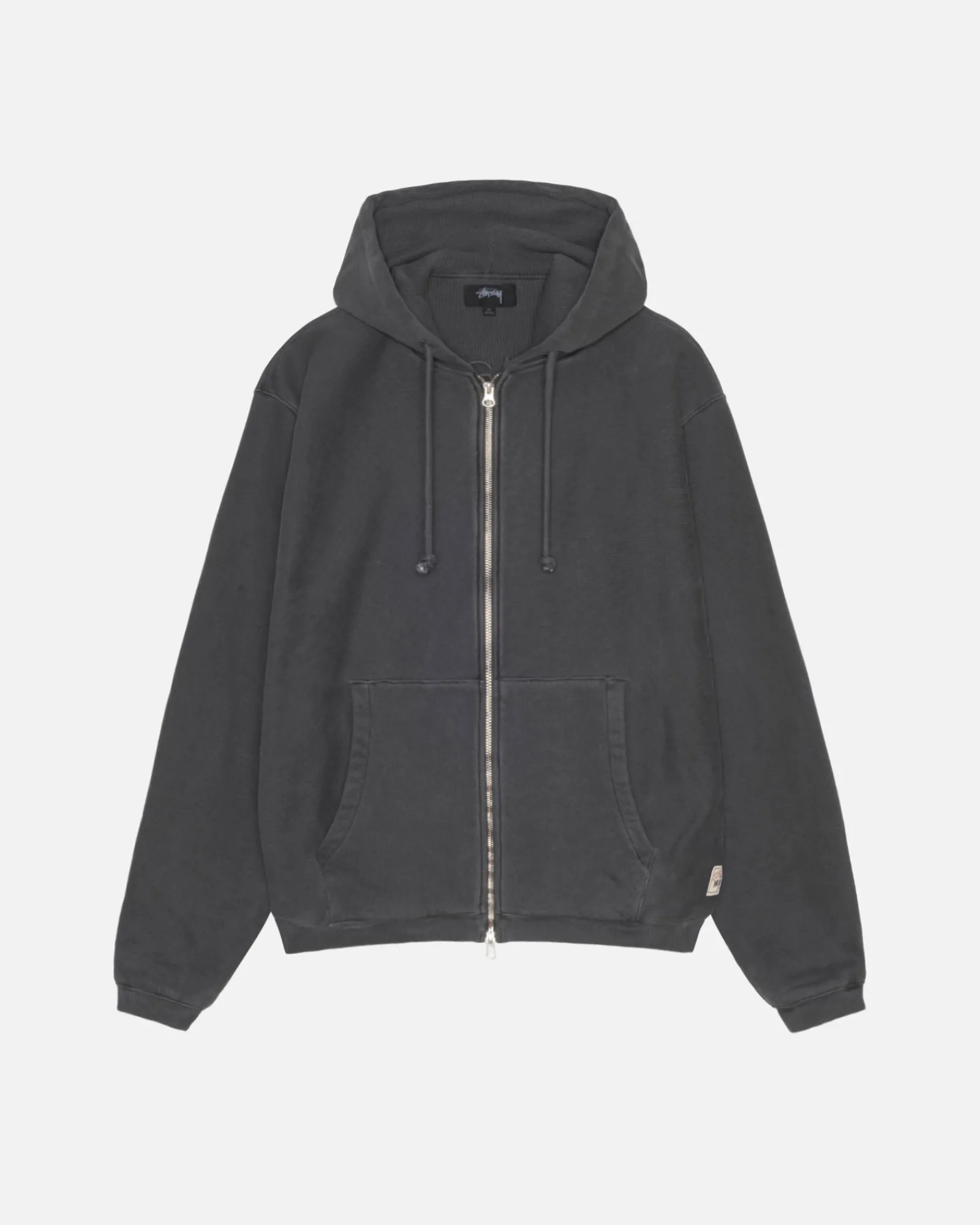 Hoodies>Stüssy WAFFLE LINED ZIP HOODIE Black