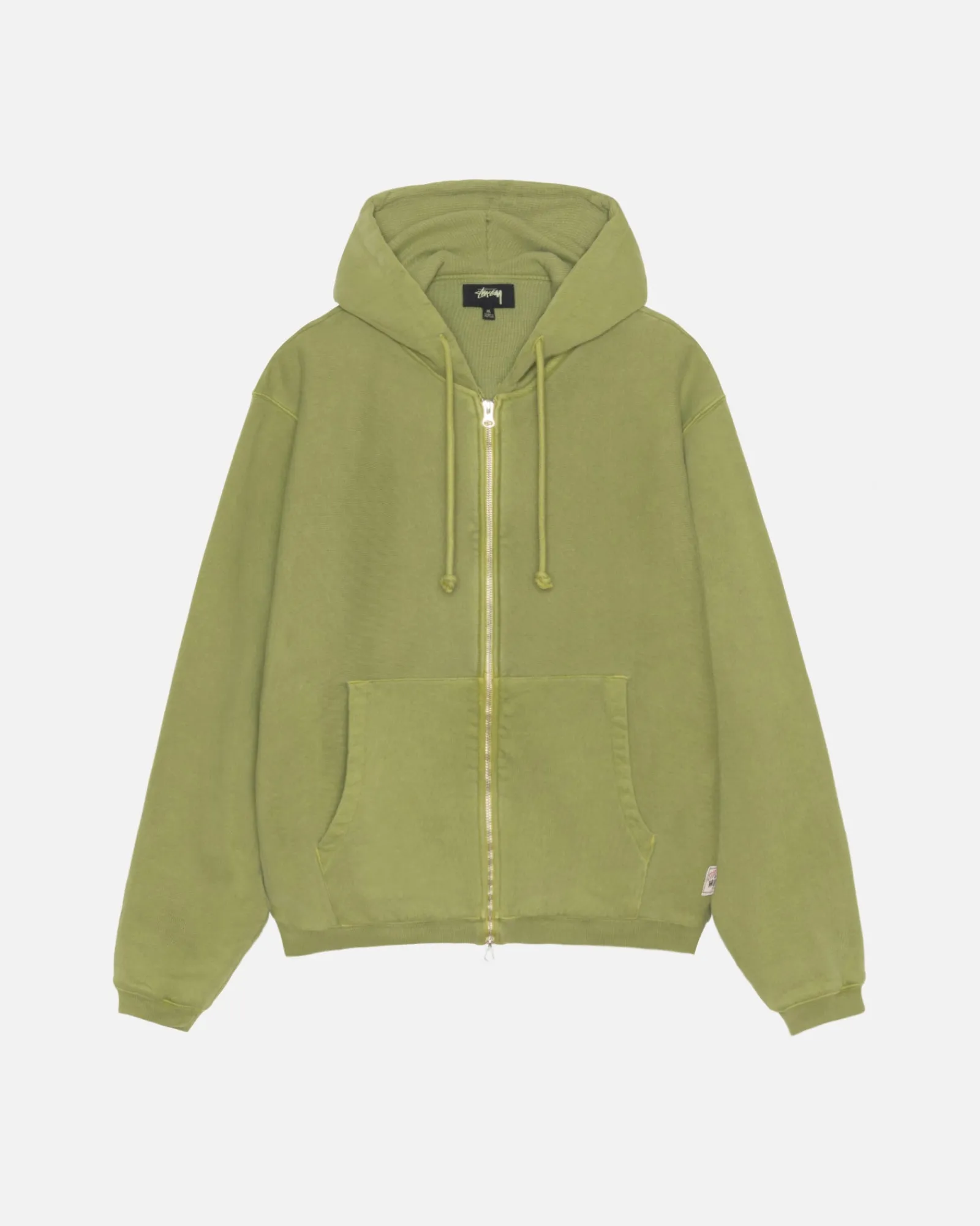 Hoodies>Stüssy WAFFLE LINED ZIP HOODIE Green